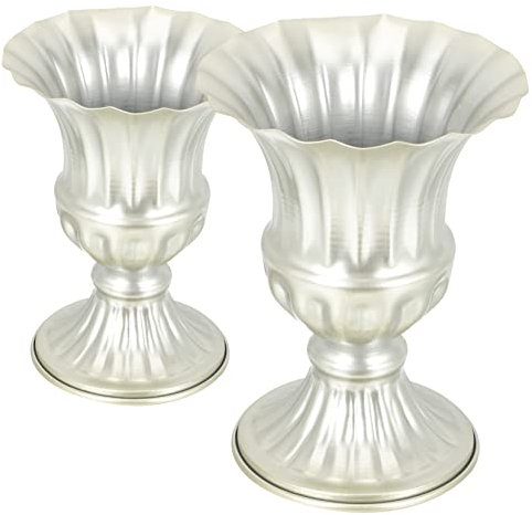 INOOMP 2pezzi Vaso Per Fiori Da Cimitero in Metallo Vasi Per Fiori Per Tombe Decorazioni Per Tombe Per Cimitero