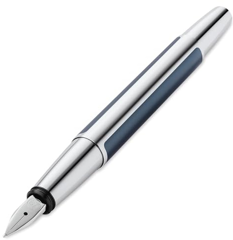 Pelikan Füllhalter Pura P40, Petrol, Feder F (fein), hochwertiger Patronenfüller im Geschenk-Etui, 822664