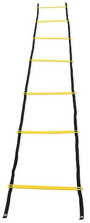 Eurobuy Fußball Trainingszubehör Koordinationsleiter Trainingsleiter, 3m 7 Sprossen Trainingsleiter,Koordinationsleitern für Fußballtraining
