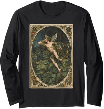 Shakespeare: A Tribute to Puck from A Midsummer Night's Tale Long Sleeve T-Shirt