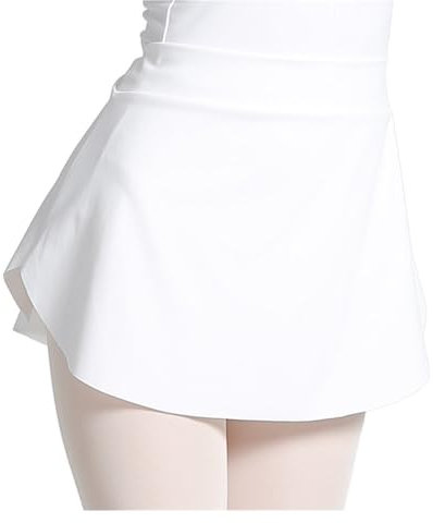 Damen Ballettrock Wickelrock Chiffon 10 Farben Ballett Trikot Kurzen Rock Tanz Kleid Mädchen Ballett Mädchen Eiskunstlauf Rock Bühne Tanz Kostüm (Color : White, Size : XL)