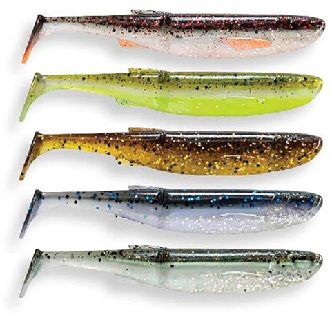 Savage Gear Craft Bleak Clam Mix - leurre Souple en Plastique pour Perche, Sandre, brochet et Truite, appât pour la pêche en eaux Sombres et claires avec Action de Frappe - Clear Water Mix 10 cm