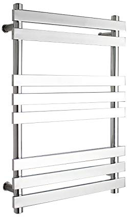 IKUMOK Heated Towel Rail,304 Stainless Steel Bathroom Flat Panel Radiator Polished
