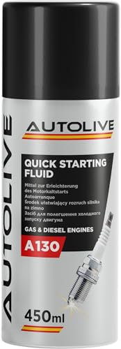 AUTOLIVE GROUP Spray Autoarranque - Arranca Motores - Liquido de Arranque - Motor Starter - A130 Quick Starting Fluid 450 ml