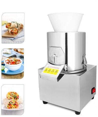 Picadora Eléctrica Profesional, Cortadora de Verduras y Picadora de Carne, Procesador de Alimentos en Acero Inoxidable, 400W, 220V, Capacidad 40-60 kg/h, Ideal para Restaurantes y Cocina Doméstica