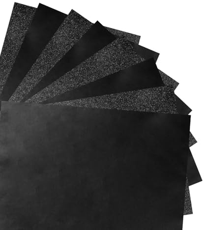 100 Sheets Blak Graphite Transfer Paper, Carbon Paper for Tracing Papers, for Wood Metal Glass Canvas Carving DIY Artist Lettering Sketching(A4/8.3 x 11.7 Inches) - Blak