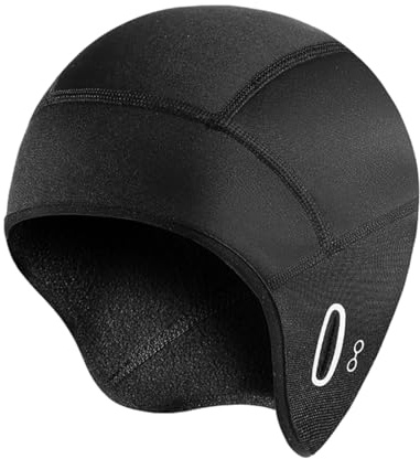 SGERUFZ Bonnet Sport Microfleece Thermique et Coupe-Vent pour Course, Cyclisme, Ski, Snowboard, Escalade, Moto et Activités Hivernales – Léger, Respirant, Modèle avec Fentes pour Lunettes