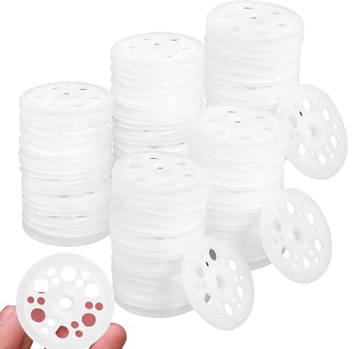 500 dischi isolanti in polipropilene, rondelle in plastica, rotondi, 46 mm, per il fissaggio e il supporto, pannelli isolanti in schiuma, pannelli isolanti