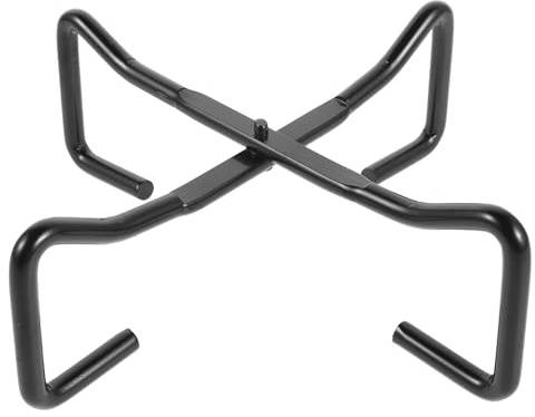 GALPADA Campfire Dutch Oven Stand Folding Trivet High Temperature Resistant Black Outdoor Cooking Pot Stand Lid Lifter for Camping and Fire Pit Use