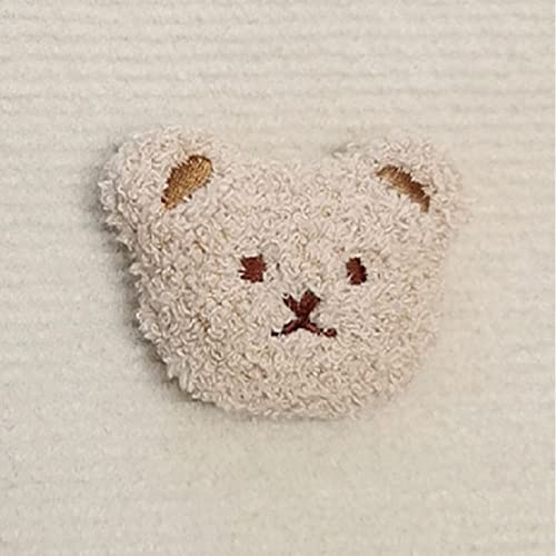 Aramox Calamita da Frigo con Orsetto di Peluche, Calamita Morbida in Peluche e Gomma da Frigo con Animali 3D, Testa di Orso Ricamata, Contiene Appunti e Foto, per, Aula, Camera dei Bambini (Colore