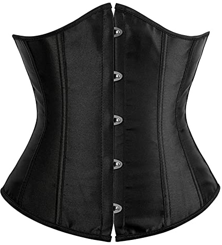 Alivila.Y Fashion Womens Sexy Vintage Underbust Waist Training Corset 2686A-Black-XL