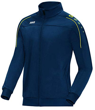 JAKO Herren Polyesterjacke Classico, Nightblue/Citro, S