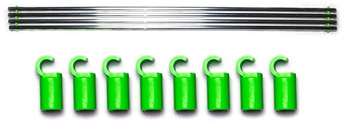 growber Fixture Poles 120×120 cm | Für Ø 16 mm Zeltstangen | Stabilisierungsstangen für Growzelte gegen Unterdruck, verhindern Wölbung der Grow Box innen, einfache Montage Indoor Space-Booster