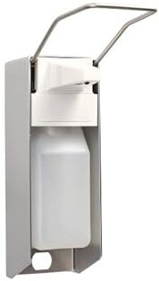 Medi-Inn Wandspender Eurospender Aluminium mit Langarmhebel inkl. Leerflasche 500 ml (1 Stück)