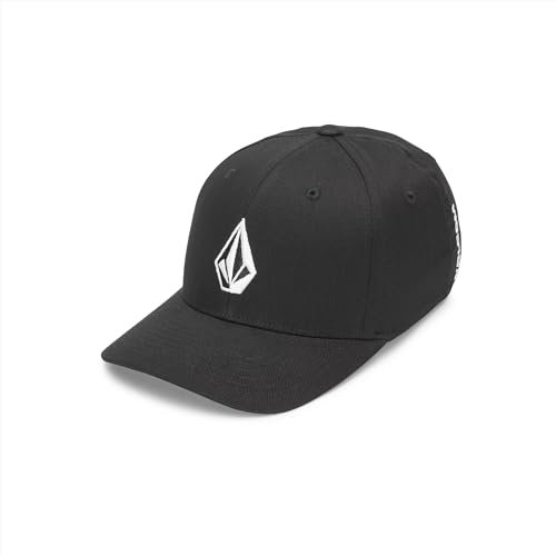 Volcom Jungen Full Stone Flexfit Hut (große kleine Baseballkappe, Schwarz 2, Einheitsgröße