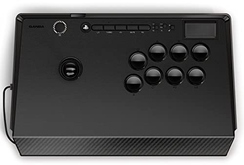 qanba Titan Joystick für PlayStation 5, PS4, offizielles Lizenzprodukt von Sony, Pro FightStick, kompatibel mit PC