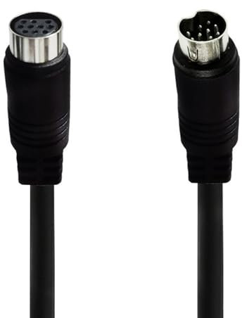 CHAKAE Câble s-vidéo mâle à Femelle 10 Broches, connecteur d'ordinateur Mini DIN, câble TV pour projecteur, magnétoscope, DVD, nickelé, 3/1, 5/1/0, 5m