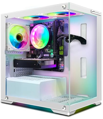 STGsivir Gaming PC, GeForce GTX 1660 Ti 6 GB GDDR6, Core i7 bis zu 3.9 GHz, 16GB RAM, 1TB SSD, 600M WLAN, BT 5.0, RGB Lüfter x 5, W10H64, Gamer PC Computer Desktop Rechner