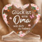 Niyewsor Geschenke für Oma, Herzförmiges Acryl-Plakette Dekoration - Oma Geschenk, Geschenk Oma Geburtstag, Geburtstagsgeschenk Oma