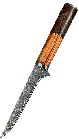 LIUJOU Cuchillo de deshuesado de acero 90Cr18Mov, cuchillo de carnicero de acero inoxidable, cortador de carne y pescado, cuchillo for cortar Chef, salmón y Sushi