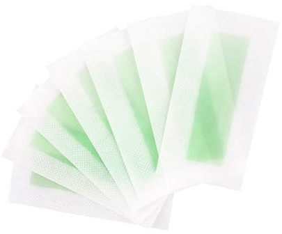 VOSAREA 24pcs Disposable Facial Hair Removal Wax Paper Lip Waxing Paper for Adults Women Ladies