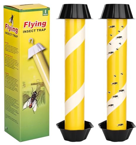 smtfcty 2 pièces Piège à Mouches des Fruits Grands pièges à Mouches pour l'intérieur et l'extérieu, Modèle Suspendu Attrape Moucherons Cuisine pour Maison Jardin [Remède Naturel et sans Insecticide]