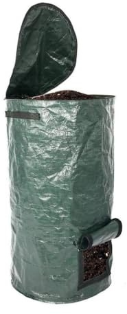 HEEPDD Bolsa de Basura de Jardín, Lata para la Creación Rápida de Suelo Fértil Orgánico, Bolsa de Residuos de Jardín Reutilizable para Entusiastas del de Basura de PE de Gran Capacidad para