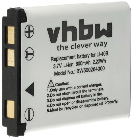 vhbw Akku 500mAh kompatibel mit Kodak Easyshare M873, M883, M530, M550, M565, M575, M580, M5350, TouchM5370, Mini, Mini200, Touch Kamera