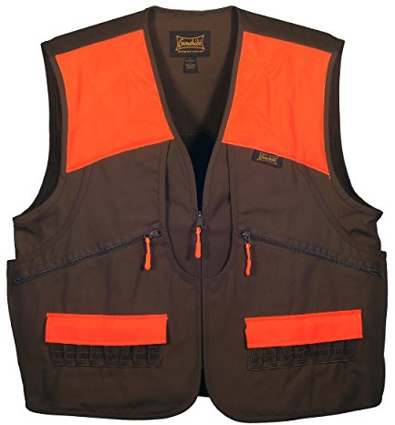 Gamehide Switchgrass Upland Field Bird Hunting Vest (Chestnut Brown/Orange, Medium)