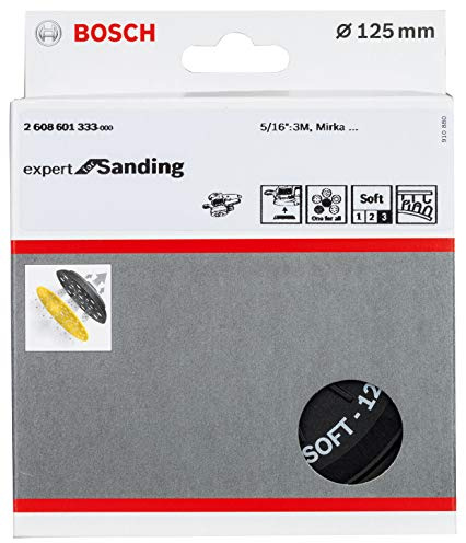 Bosch Professional Multi-Loch Schleifteller (Ø 125 mm, weich, Klett, Zubehör Exzenterschleifer)