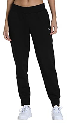PUMA Essentials Sweatpants Joggers Pants Bottoms Puma Black-CAT Womens Size S