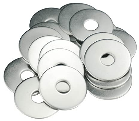 M8 Washers, M8 x 30mm Penny Washers, MeHurr (Pack of 40) A2 304 Stainless Steel Washer, Flat Repair Washer, Large Metal Plain Round Chrome for Screws & Bolts