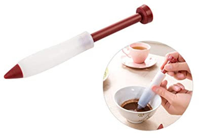 PRETYZOOM Silicone Piping Pen for Cake Decorating Food Grade Silicone Pastry Pen Icing Writing Tool for Chocolate and Dessert DIY