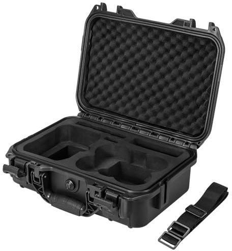SKYREAT Maleta rígida, bolsa de transporte impermeable profesional DJI Neo Fly More Combo con control remoto RC-N3, batería de vuelo inteligente, concentrador