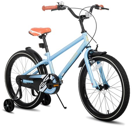 STITCH 20 Zoll Kinderfahrrad für 6-9 Jahre Mädchen & Jungen, 20 Zoll Kinderfahrrad mit Stützrädern,Blau