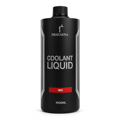 Dracaena.io - Líquido de refrigeración para PC de 33.8 onzas / 1000 ml, líquido de color, nueva fórmula premezclada para sistemas de refrigeración de computadoras (rojo)