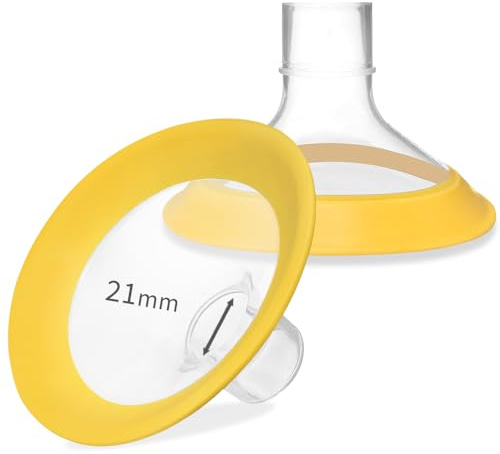 PumpMom-us Brustschutz, 21 mm, kompatibel mit Medela-Milchpumpenteilen, Ersatzflansch-Zubehör für PersonalFit, Freestyle, Harmony, PersonalFit Flex Brustschutz
