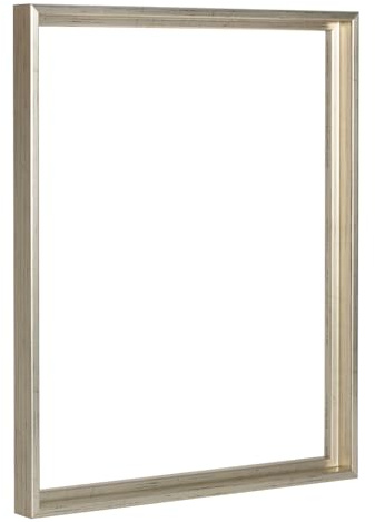 Bildershop-24 Marco de espacio de sombra Lamia, Plata envejecida, 70x140cm, para autoensamblaje, kit de autoensamblaje