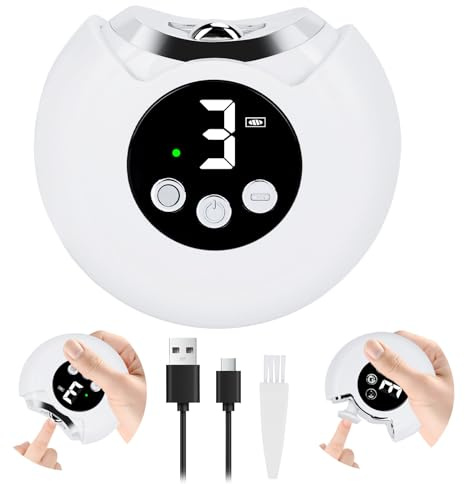 Coupe-Ongles Électrique 3 en 1, Coupe Ongles Automatique à 3 Vitesses, Polisseuse Coupe-Ongle, Rotation à 360°, Rechargeable USB, Lime à Ongles Convient aux Bébés, aux Personnes Âgées et aux Adultes
