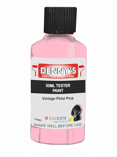 Premium Interior Wall & Ceiling Emulsion Paint – Vintage Petal Pink – Rich Matt Finish, Durable & Washable, Low Odour, Ideal for Living Rooms, Bedrooms & Hallways (30ML Tester Bottle)