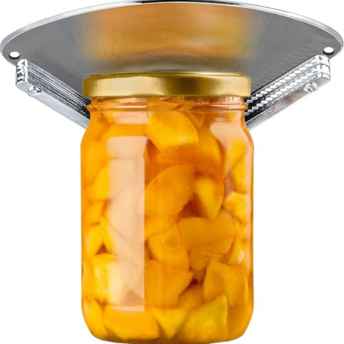 hankousi 1 apriscatole in acciaio inox, coperchio in vetro e apribottiglie, per anziani e mani deboli, gadget da cucina