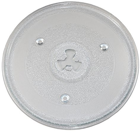 HQRP 10.5 / 27cm Glass Turntable Tray Compatible with GE General Electric, Hamilton Beach, Panasonic, Emerson, Haier, Chefmate, Avanti, Sunbeam, Oster Microwave Oven Cooking Plate 10-1/2-inch 270mm