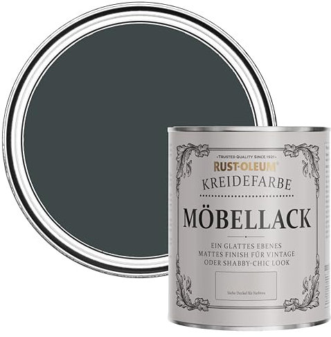 Rust-Oleum Black Upcycled Furniture Paint in Chalky Finish - Black Sand 750ml