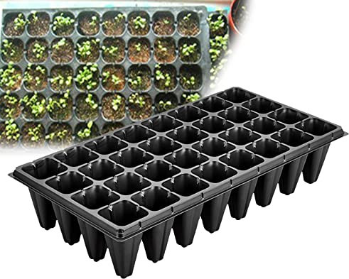 KDXYSL Vassoi per la Germinazione, Coltivazione Vassoi Semina a 32 Celle, Semenzaio per Germinazione di Piante con Fori di Drenaggio Idroponica per Giardino Serra
