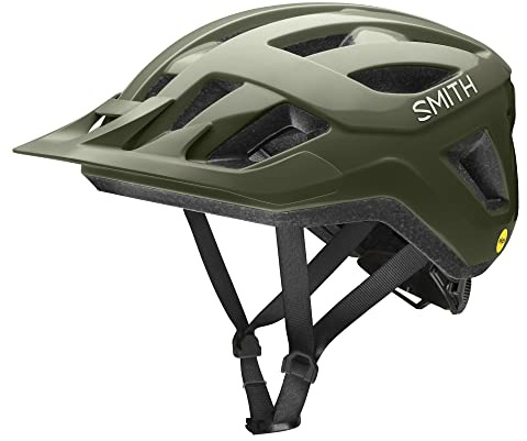 SMITH Convoy MTB Cycling Helmet – Adult Mountain Bike Helmet with MIPS Technology + Visor – Lightweight Impact Protection for Men & Women – Moss, Large