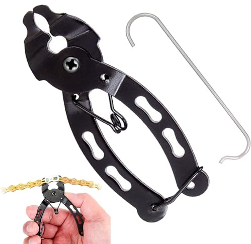 YUEMING Pince à chaîne de vélo, Outil de Retrait de chaîne de Pince à maillon de Bicyclette Pince de Retrait de Plus Proche ouvre-Porte 2 en 1 avec Crochet Chaîne, Pince à chaîne Facile à Utiliser