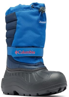 Columbia Powderbug Snowlite, Stivali da neve Unisex - bambini e ragazzi, Mountain Blue/Spicy Toddler, 28 EU