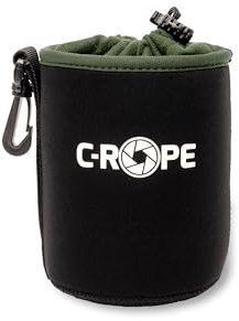 C-Rope Neopren Objektivbeutel mit Fleece-Fütterung, Objektivköcher für Objektive und Kamerazubehör, Größe M