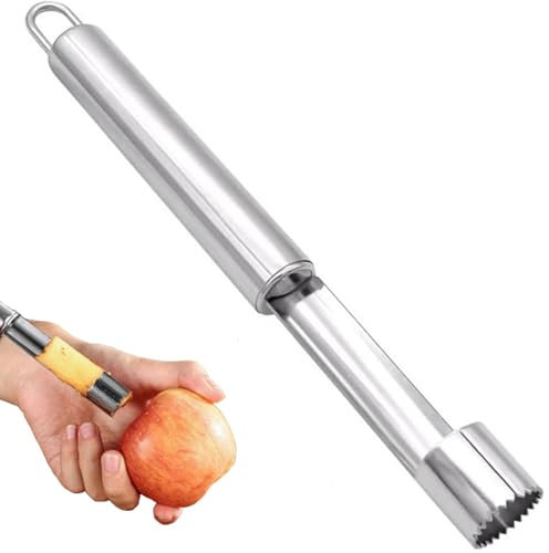 SURALIN 1 Pezzo Levatorsolo per Mele, Togli Torsolo Mela in Acciaio Inossidabile Antiscivolo e Antiruggine Adatto per Mele,Pere e Altri Frutti e Verdure