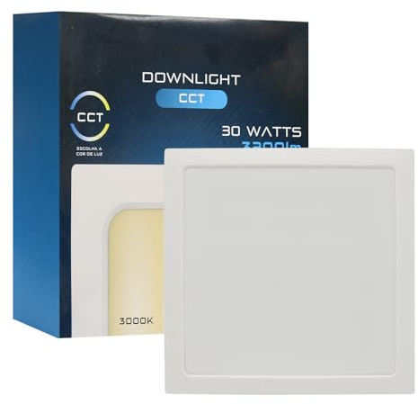 Maxled, Light is Led! Downlight LED Techo Empotrable 30W 230V Cuadrada 294×294mm 3200LM Focos Interior Ultraplano CCT Blanco Cálido Neutro Frío 230V Focos Techo Ultrafino Empotrables No regulable